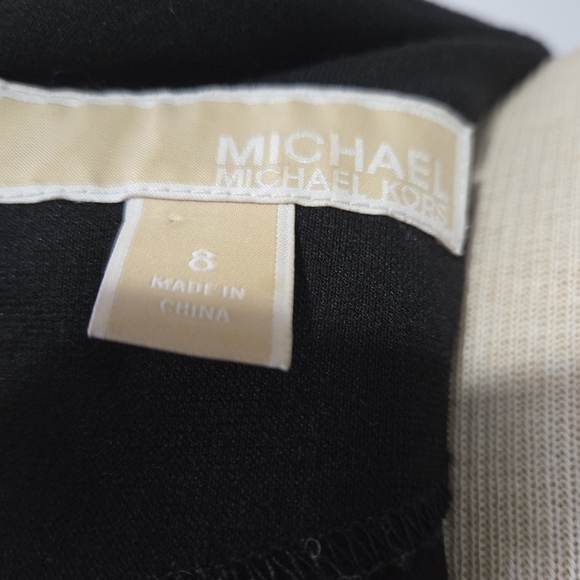 Michael Kors Lambs Leather Black Dress. Size 8 - Picture 12 of 16
